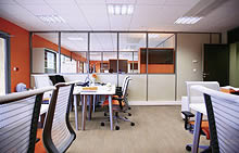 Office Woodern Flooring work by West Lancashire Flooring