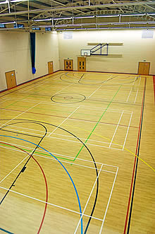 School Gym Flooring work by West Lancashire Flooring