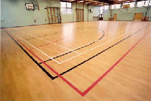 Sport Surface work by West Lancashire Flooring